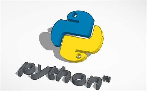 3D design python logo - Tinkercad