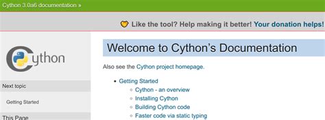 Cython Tutorial に対する画像結果