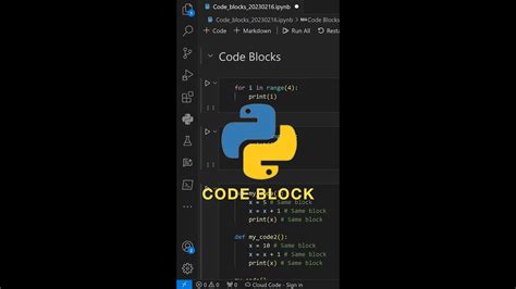 Code Block Tutorial Python に対する画像結果