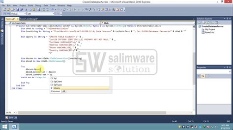Visual Basic Database に対する画像結果