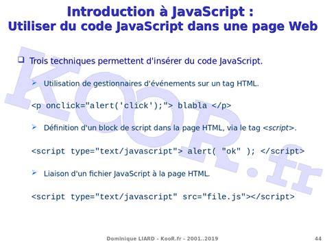 Image result for JavaScript Dans Du HTML