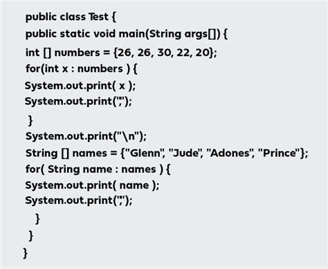Image result for Java Loop Code