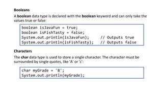 Image result for Boolean Data Types in Java Program
