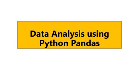 Image result for Data Analysis Using Python Pandas