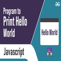 Image result for HelloWorld JavaScript