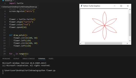 Image result for Python Turtle Round Flower Code