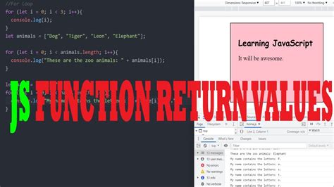 Image result for JavaScript Function Return Practice