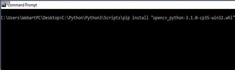 Pip Install OpenCV Python に対する画像結果