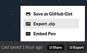 Image result for How to Export URL Code Pen