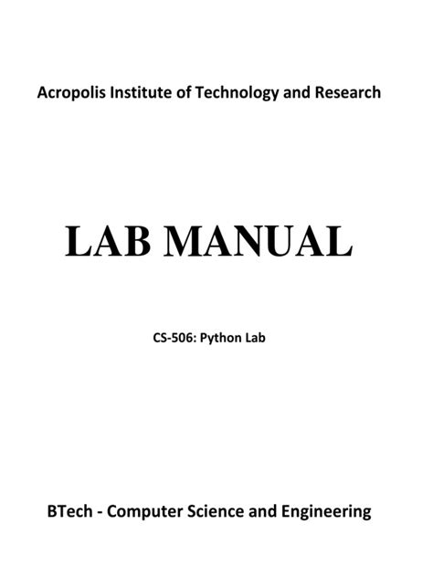 Image result for Data Science Lab Manual Using Python PDF