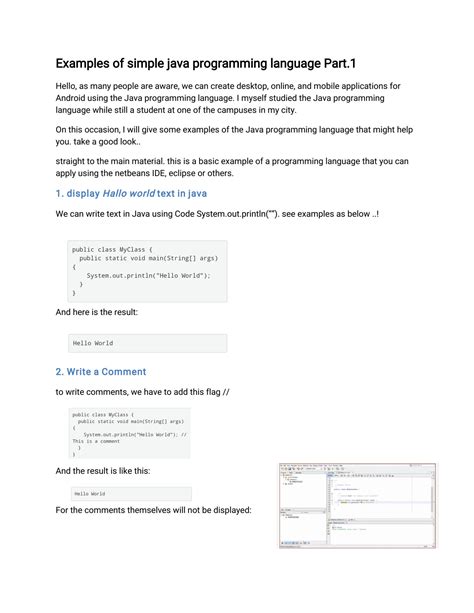 Image result for Example of Java Program