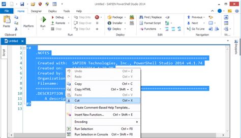 Image result for PowerShell Script Header Template