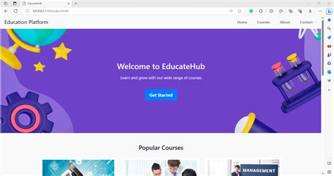 Image result for Education Website HTML CSS JavaScript GitHub