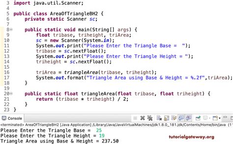 Image result for Triangle Java Code