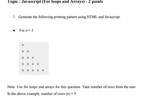 Image result for Pattern Printing Questions in JavaScript