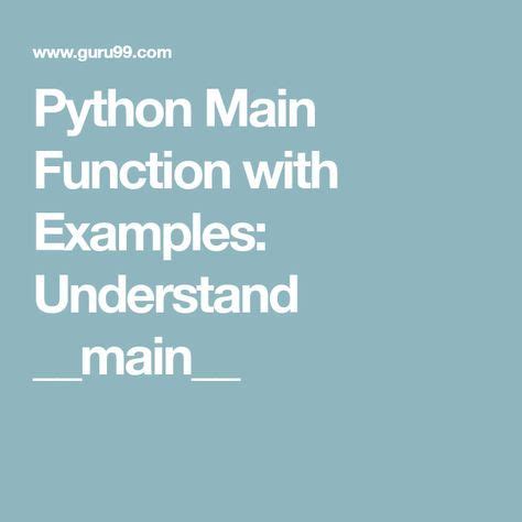 Python Main Function に対する画像結果