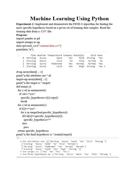 Image result for Simple Machine Learning Code in Python