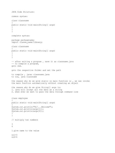 Image result for Java Code PDF