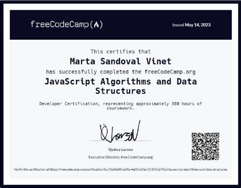 Image result for JavaScript Algorithms and Data Structures Certificate
