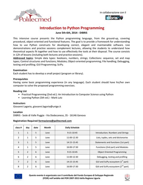 Image result for Python Programming Course Outline