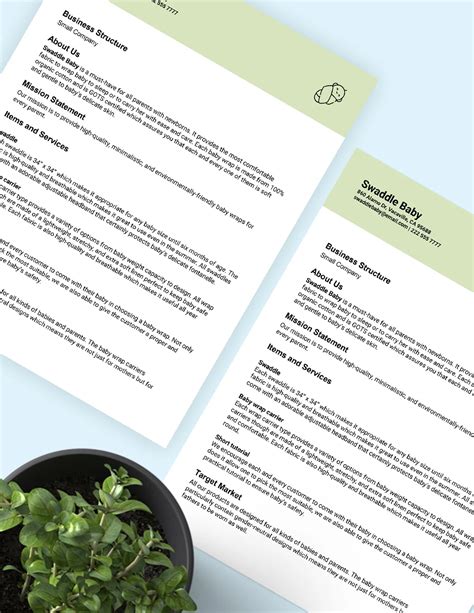 Toradh íomhá ar Company Description Example Business Plan