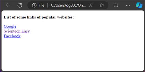 Image result for Creating a Link in HTML