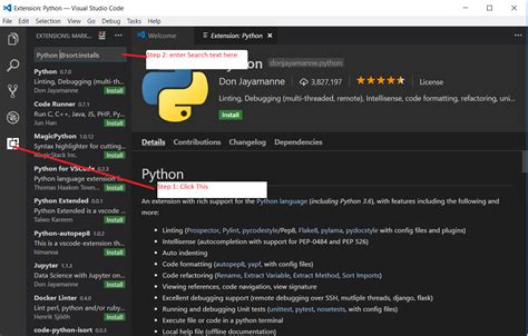 Image result for Visual Studio Code Python Install German