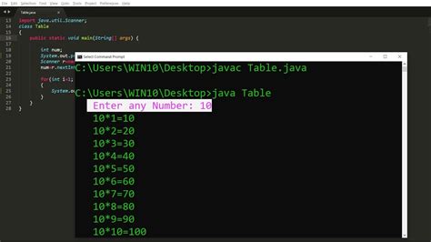 Afbeeldingsresultaten voor Multiplication Table Java Code