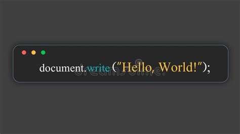Image result for JavaScript Hello World Code