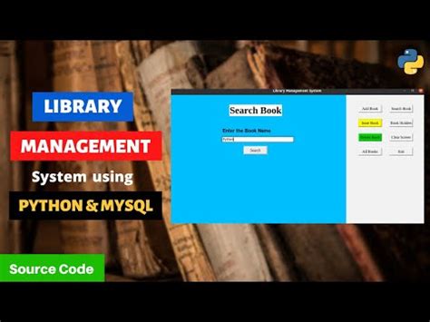 Image result for Python MySQL Connectivity Project File Library Management