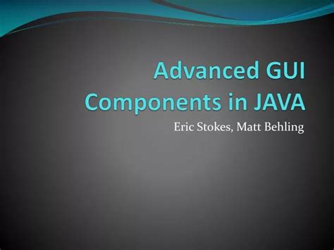 Image result for Advanced Java GUI