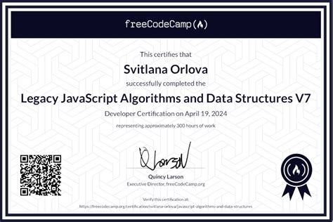Image result for JavaScript Algorithms and Data Structures Certificate