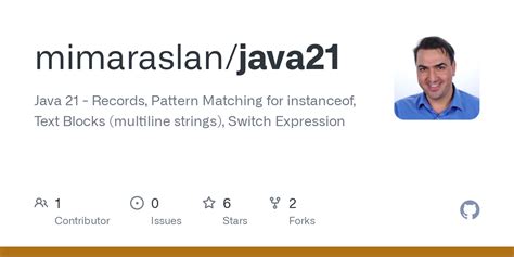GitHub - mimaraslan/java21: Java 21 - Records, Pattern Matching for ...
