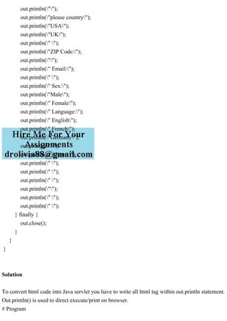 Image result for HTML Code in Java Program