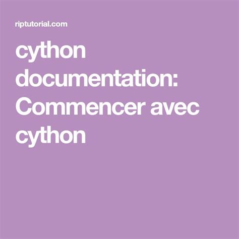 Cython Tutorial に対する画像結果