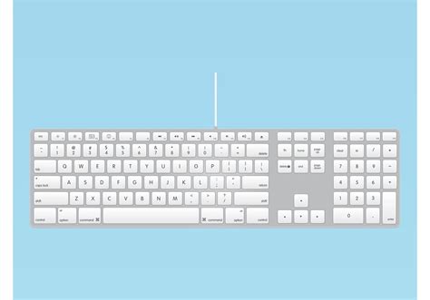 Toradh íomhá ar Computer Keyboard Vector Drawing