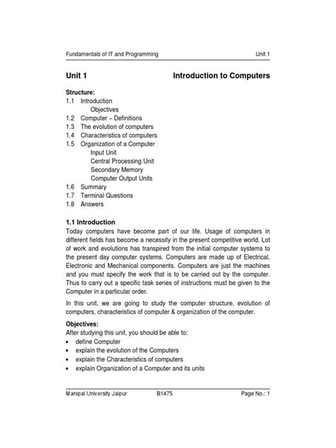 Image result for Introduction to Basic Computer PDF