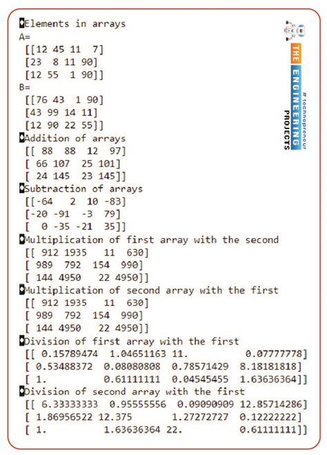 Image result for Numpy Array Operations in Python