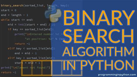 Binary Search Algorithm Python に対する画像結果