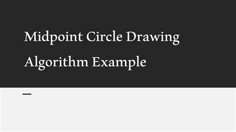 Image result for Midpoint Circle Algorithm in Computer Graphics Solved Example