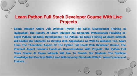 Python Full-Stack Course Content に対する画像結果