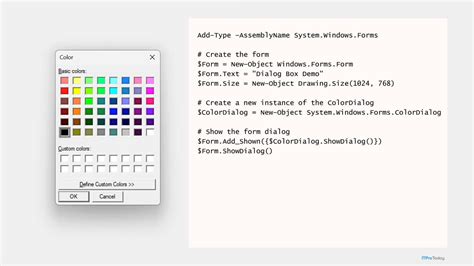 Image result for PowerShell Script Dialog Box