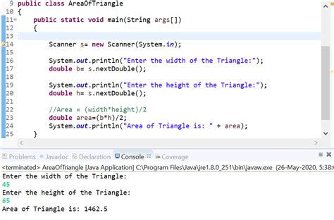 Image result for Triangle Java Code