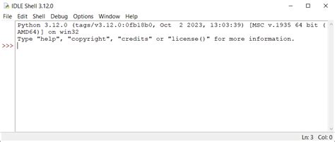 Toradh íomhá ar Writing and Executing First Python Program