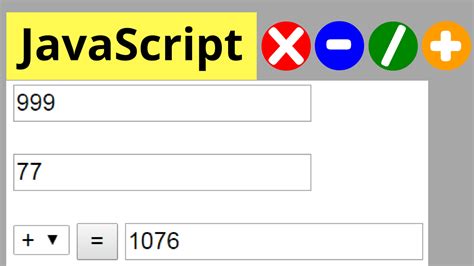 Image result for JavaScript Basic Addition