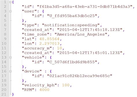 JSON File Example に対する画像結果