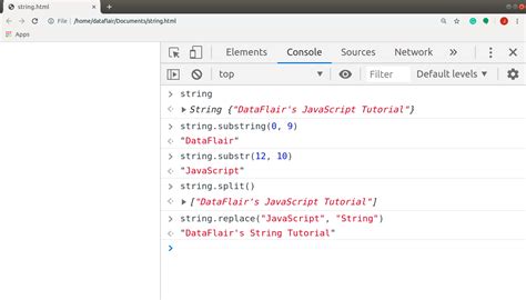 Image result for JavaScript String Object Methods Example