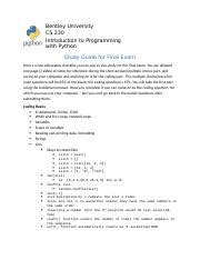 Image result for Python Study Guide