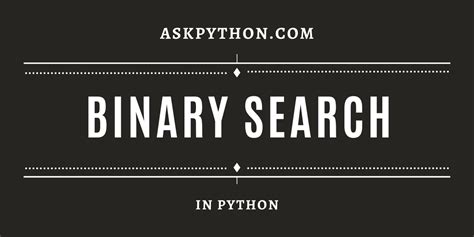 Image result for Binary Search Algorithm Python