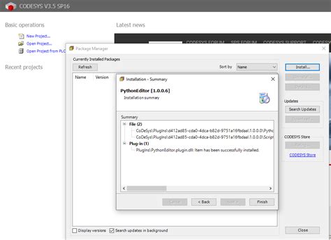 Toradh íomhá ar CoDeSys Python